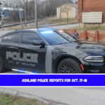 Ashland police reports for Oct. 17-18